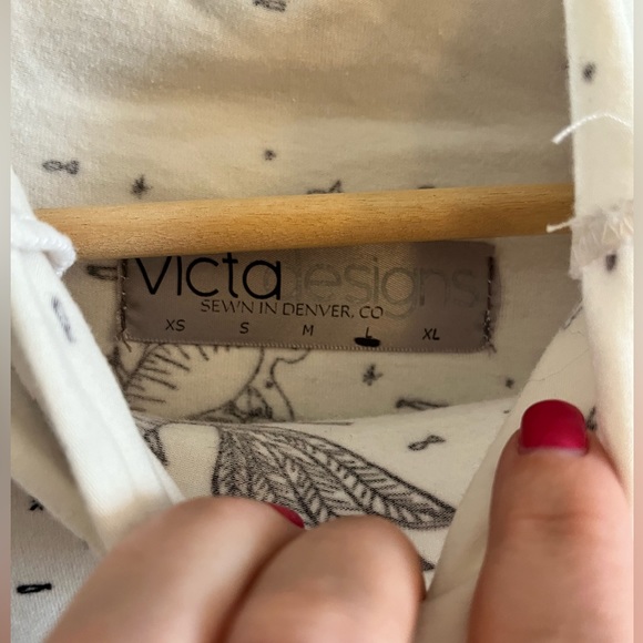 Victa Designs Dragonbird mock neck short sleeve turtleneck, Women’s Size L - Picture 4 of 7